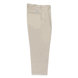 DOUBLE PLEATED CHINO TROUSERS