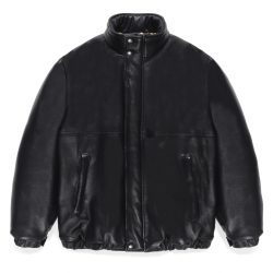 LEATHER PUFFER JACKET (TYPE-2)