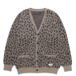 LEOPARD MOHAIR CARDIGAN