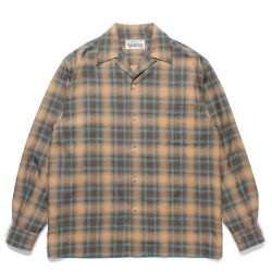 OMBRE CHECK OPEN COLLAR SHIRT L/S (TYPE-2)