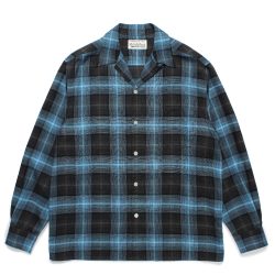 OMBRE CHECK OPEN COLLAR SHIRT L/S (TYPE-3)