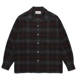 OMBRE CHECK OPEN COLLAR SHIRT L/S (TYPE-3)