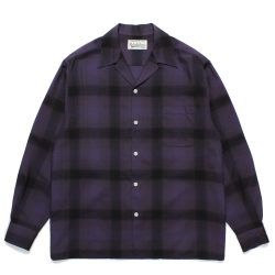 OMBRE CHECK OPEN COLLAR SHIRT L/S (TYPE-4)