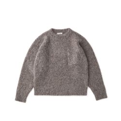 BLENDED ALPAKA MOCK-NECK SWEATER