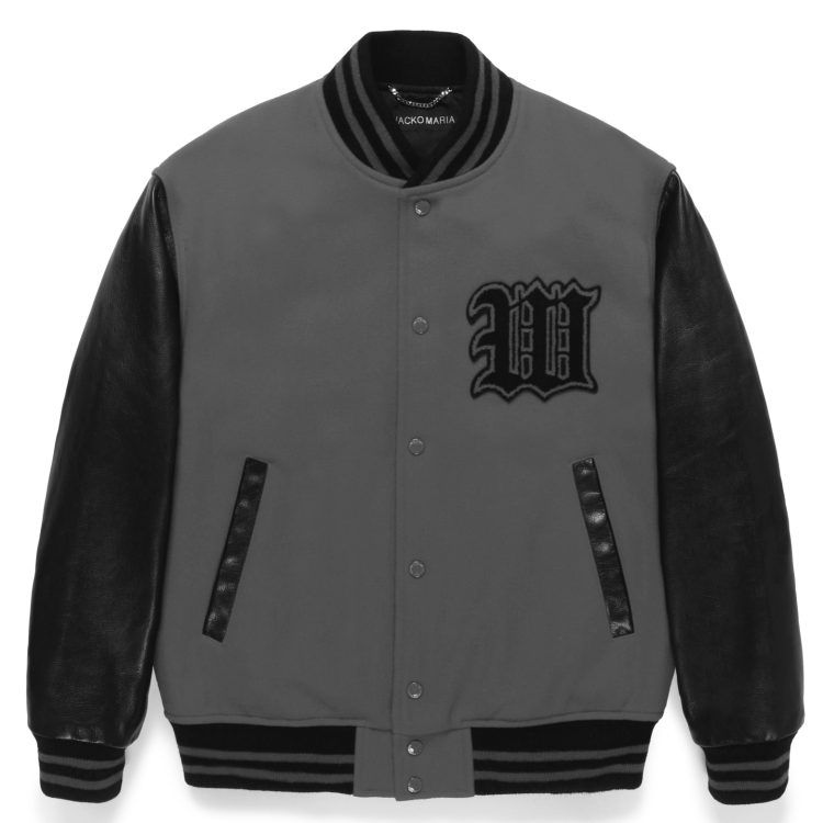 【ポイント10倍】 WACKO スタジャン JACKET VARSITY LEATHER (ワコマリア) MARIA ジャケット・アウター