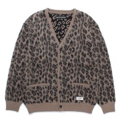 LEOPARD HEAVY MOHAIR CARDIGAN