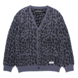 LEOPARD HEAVY MOHAIR CARDIGAN