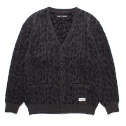 LEOPARD HEAVY MOHAIR CARDIGAN