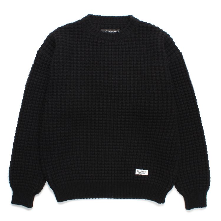 WACKO MARIA (ワコマリア) WAFFLE KNIT CARDIGAN ワッフル ニット | kaddish