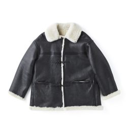 DISTRESSED SHEARLING IRVINE COAT