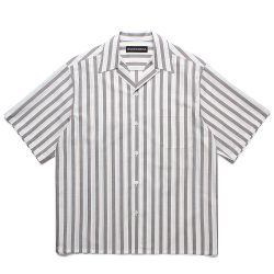 STRIPED OPEN COLLAR SHIRT S/S (TYPE-2)