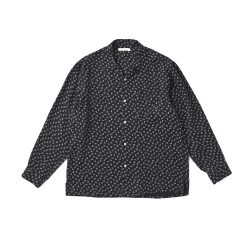 ORIGINAL PRINTED OPEN COLLAR SHIRTS (Deco Monogram) Long-sleeve