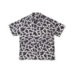 ORIGINAL PRINTED OPEN COLLAR SHIRTS (Giraffe) Short-sleeve