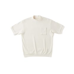 MOCK-NECK NEP RIBED TOPS