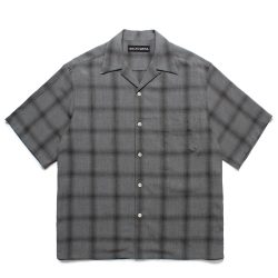 OMBRE CHECK OPEN COLLAR SHIRT S/S (TYPE-3)*10日(土) 販売開始 13時よりWEB販売予定*