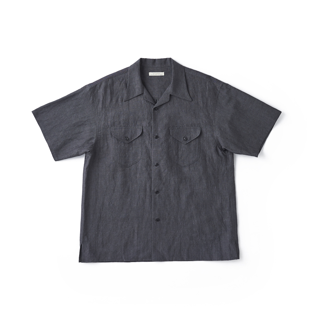 SWALLOW COLLAR SPORTS SHIRTS (WASHER WOOL) Short-sleeve