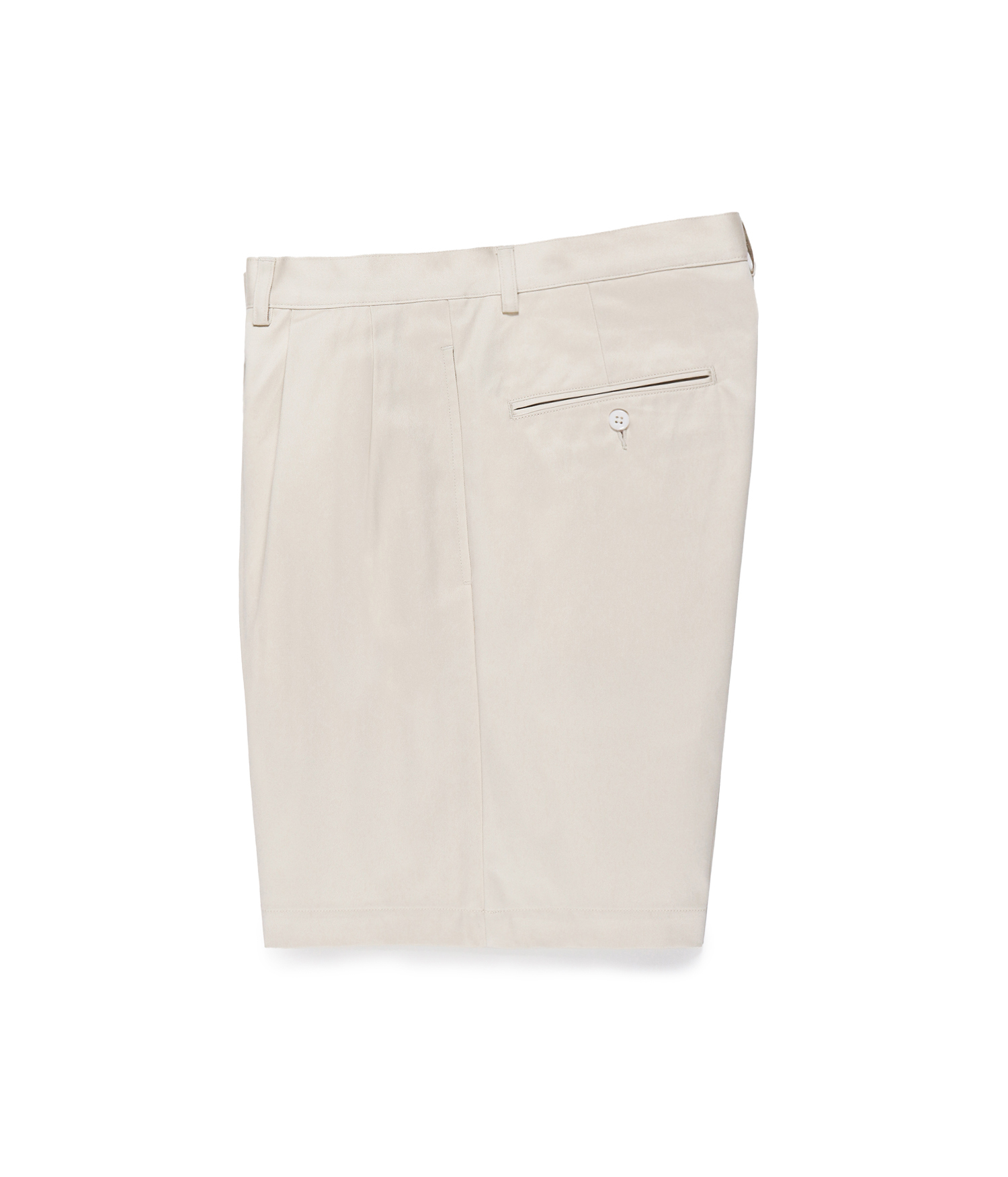 DOUBLE PLEATED CHINO SHORT TROUSERS