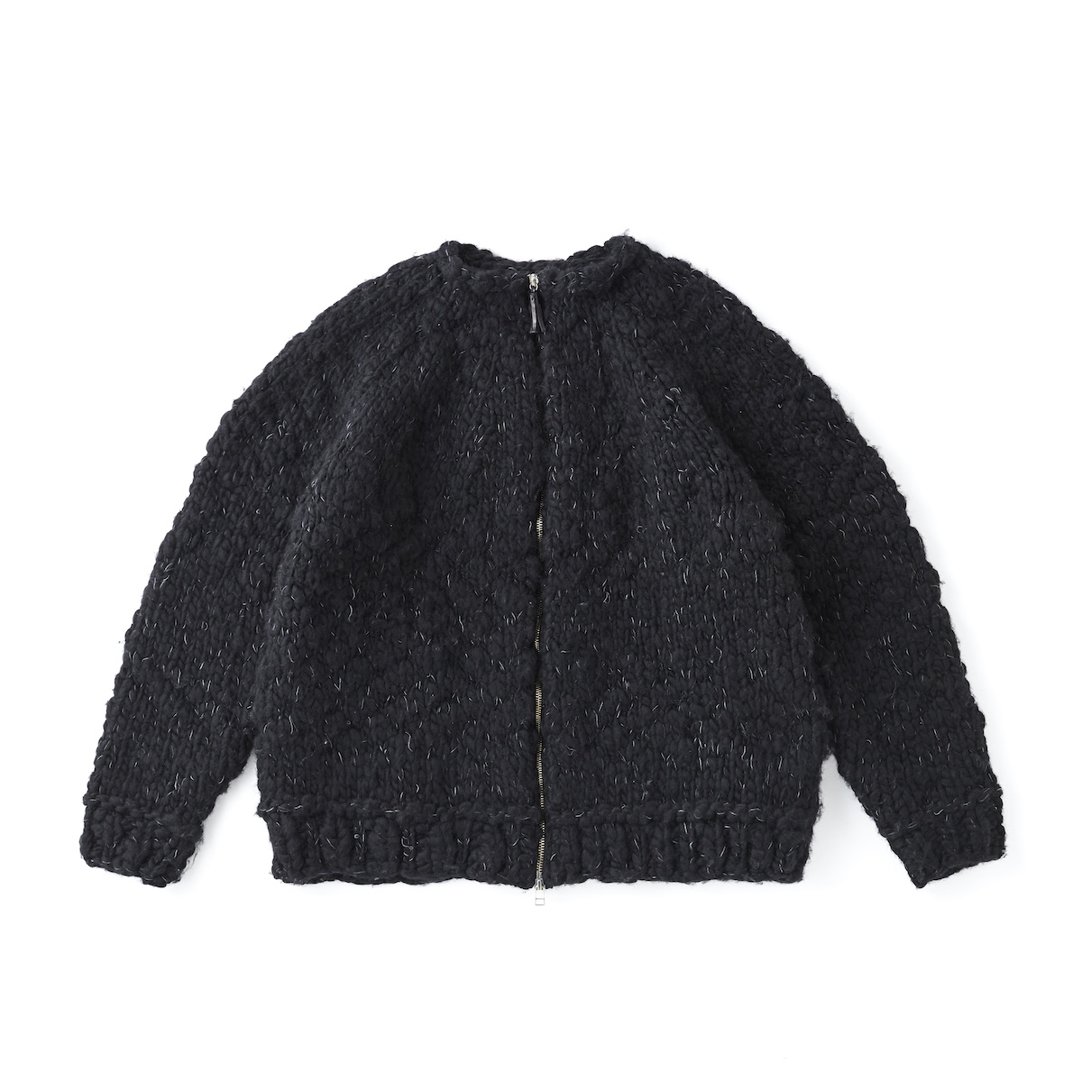 BOTTLE-NECK HAND COWCHAIN SWEATER
