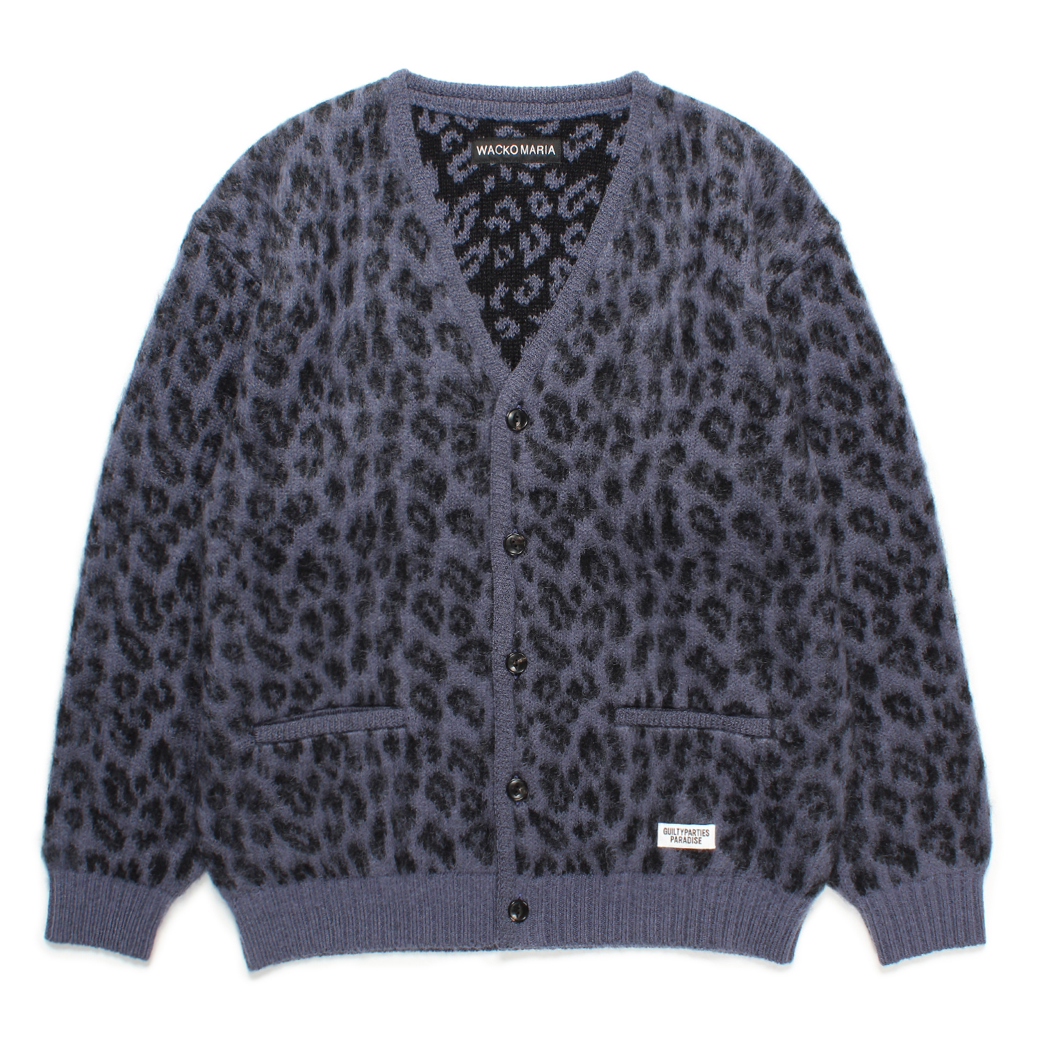LEOPARD HEAVY MOHAIR CARDIGAN