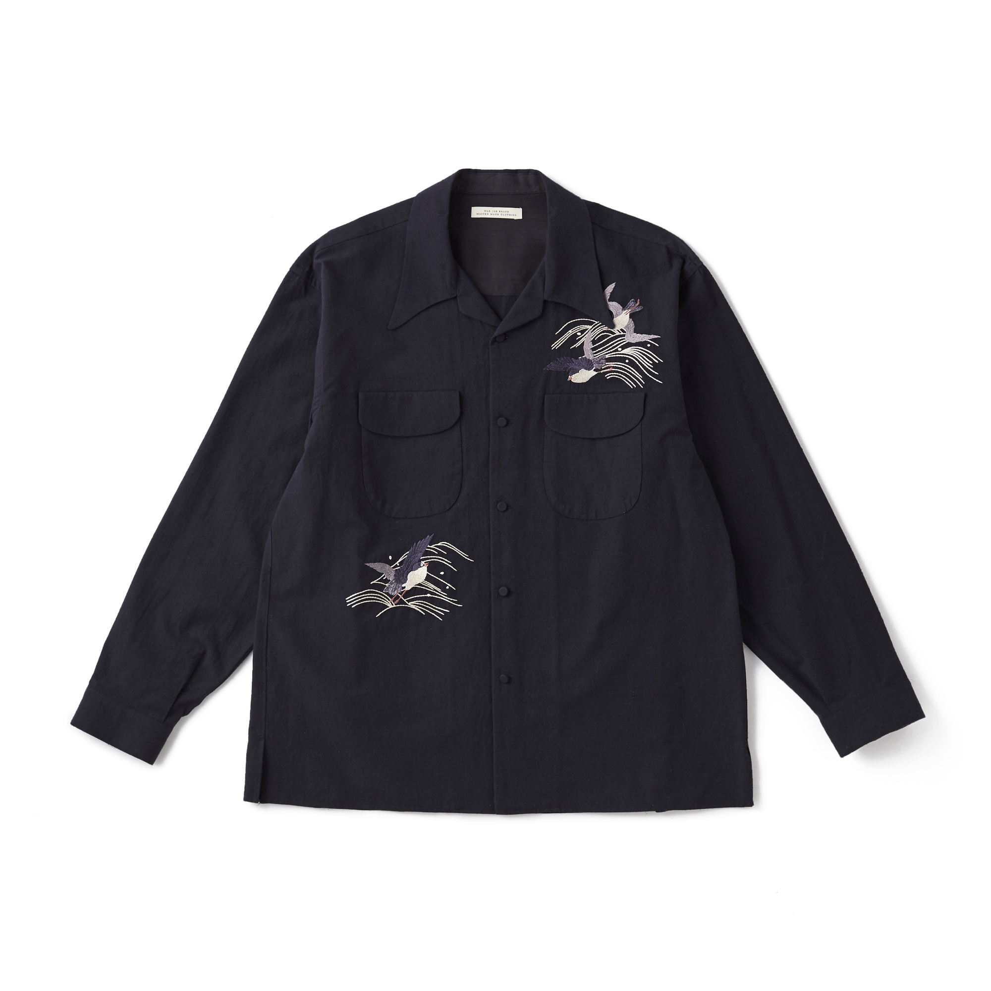 SWALLOW COLLAR NASSOU SHIRTS (EMBROIDERY)