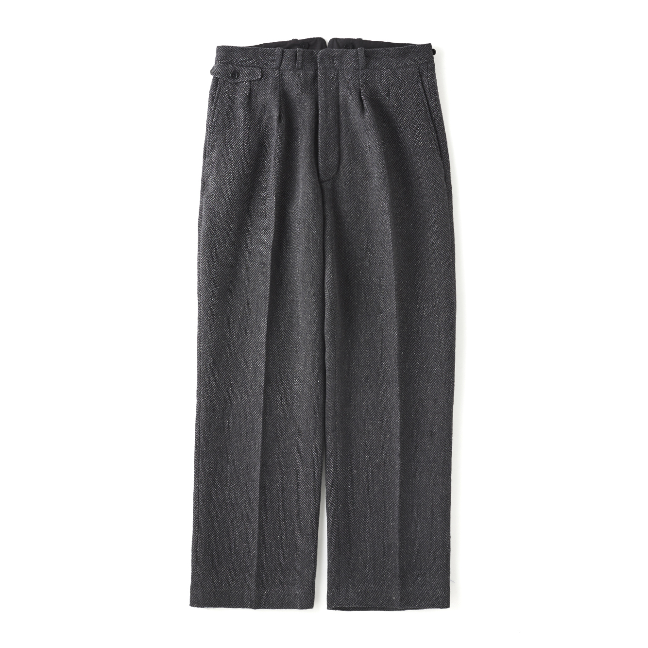 DOUBLE-PLEATED DRAPE TROUSER