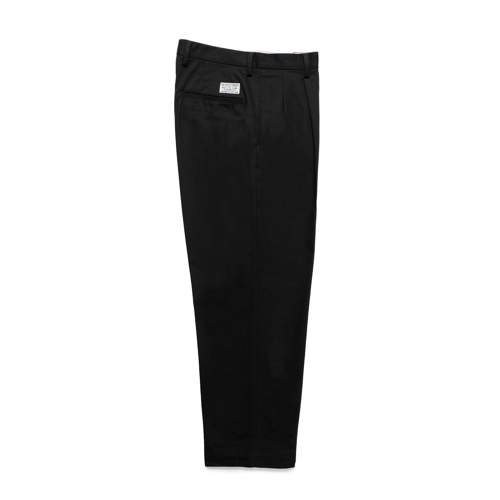 DOUBLE PLEATED CHINO TROUSERS