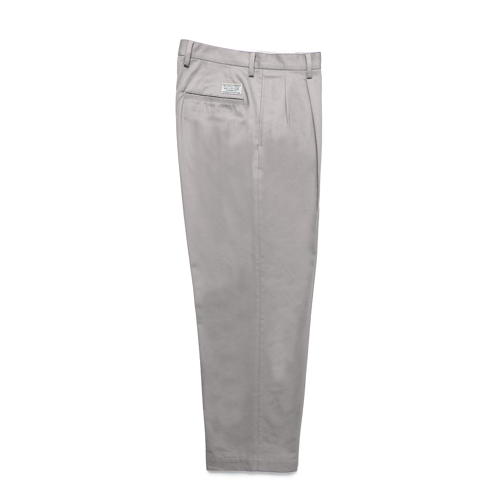 DOUBLE PLEATED CHINO TROUSERS