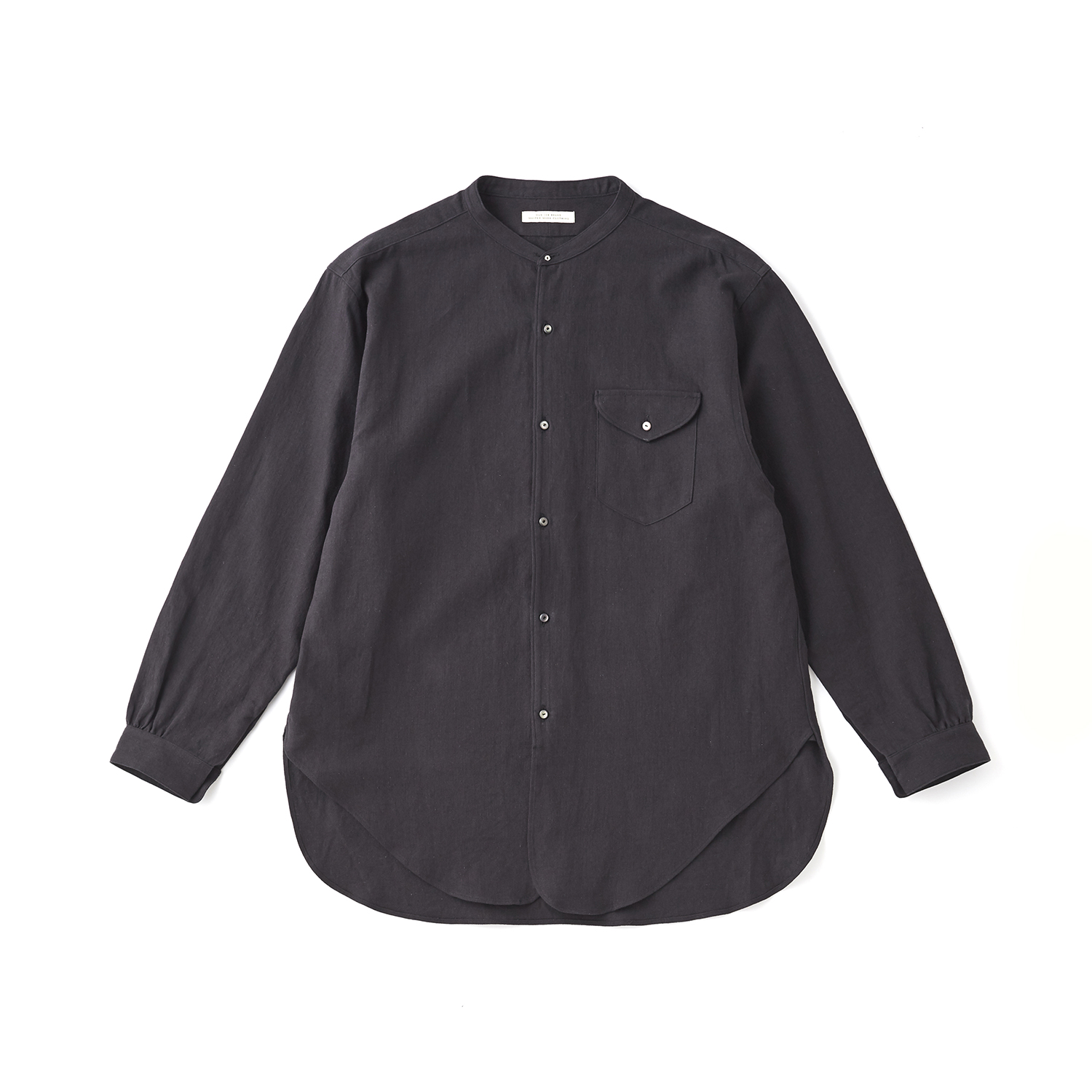 BAND COLLAR LONG TAIL SHIRTS