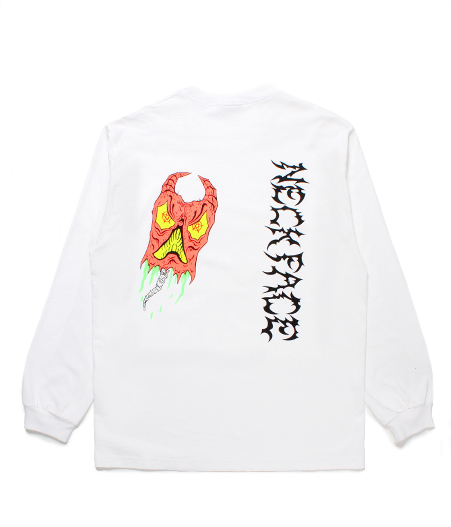 NECK FACE / WASHED HEAVY WEIGHT CREW NECK LONG SLEEVE T-SHIRT (TYPE-2)