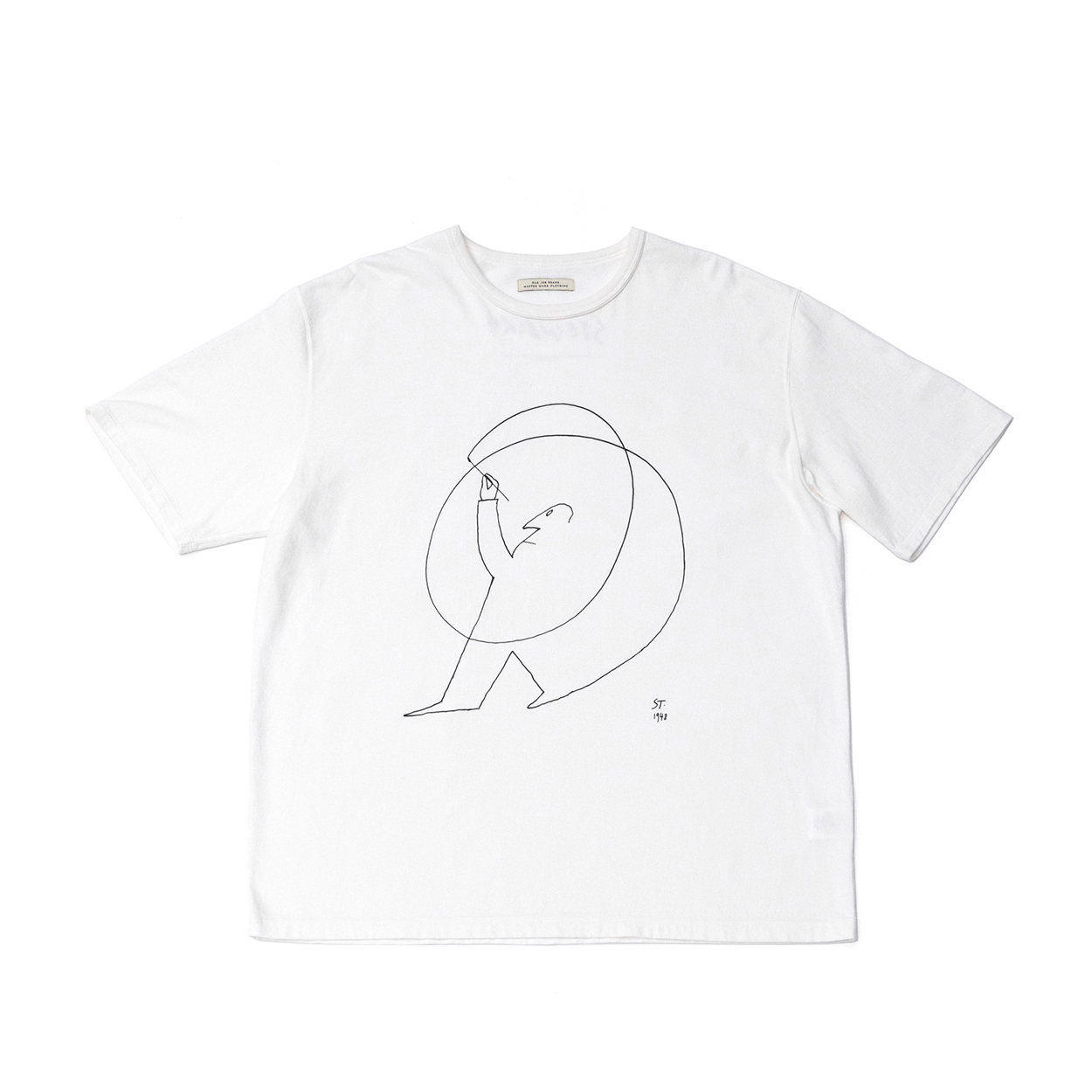 CREW-NECK TEE (Saul Steinberg)