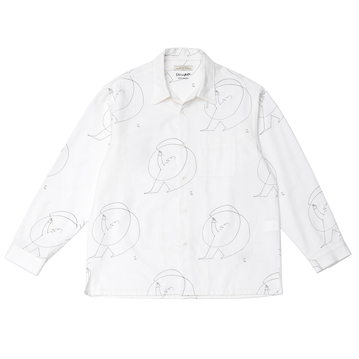 OPEN COLLAR SHIRTS (Saul Steinberg)