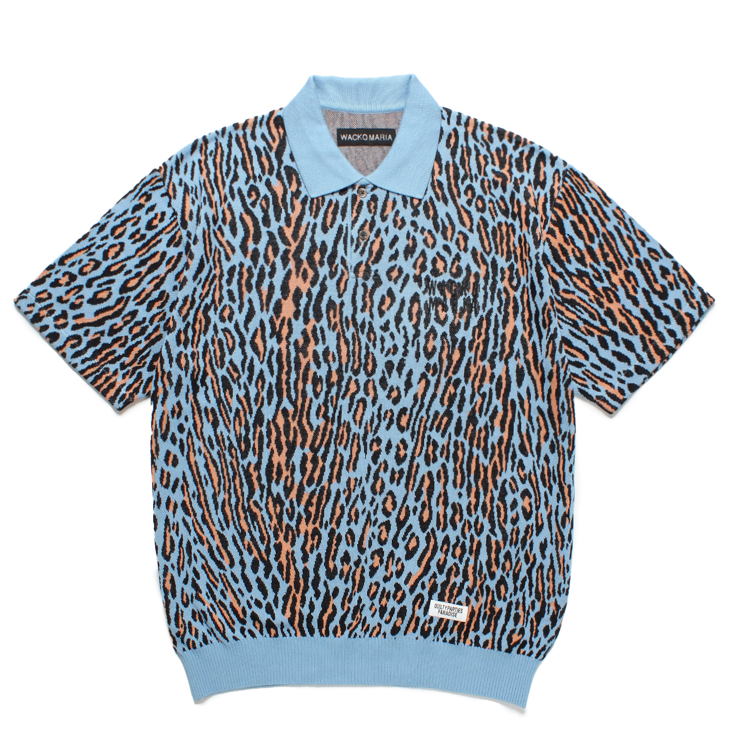 LEOPARD KNIT POLO SHIRT (TYPE-2)