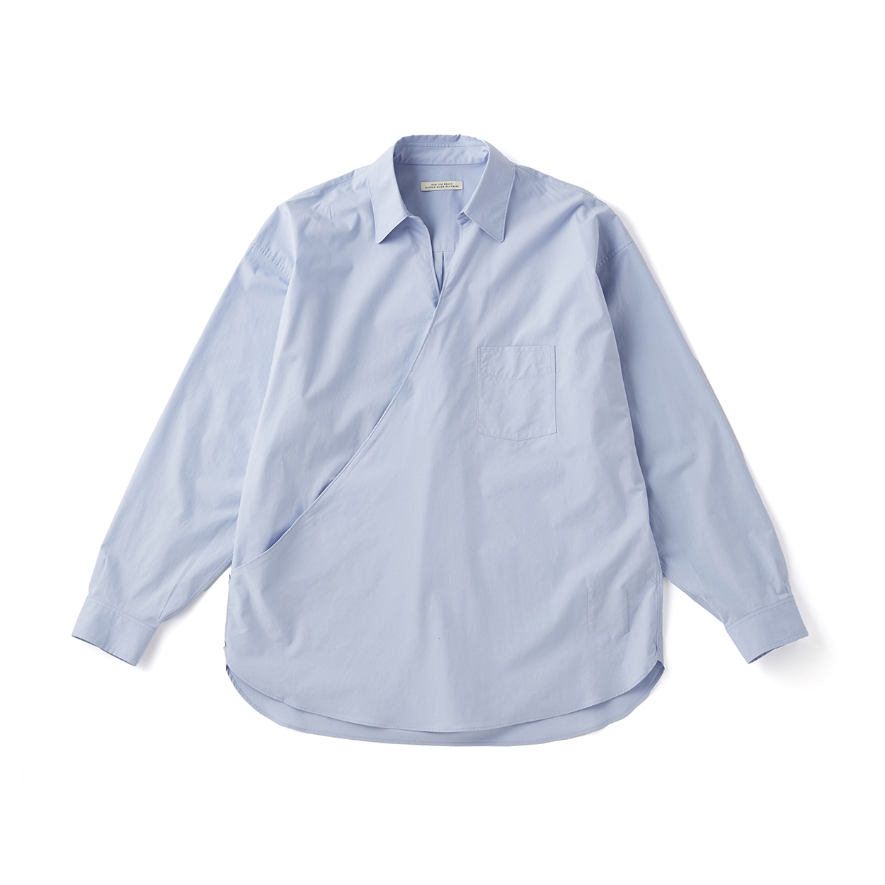 ASYMMETRY FRONT TUNIC SHIRTS (Long-Sleeve)