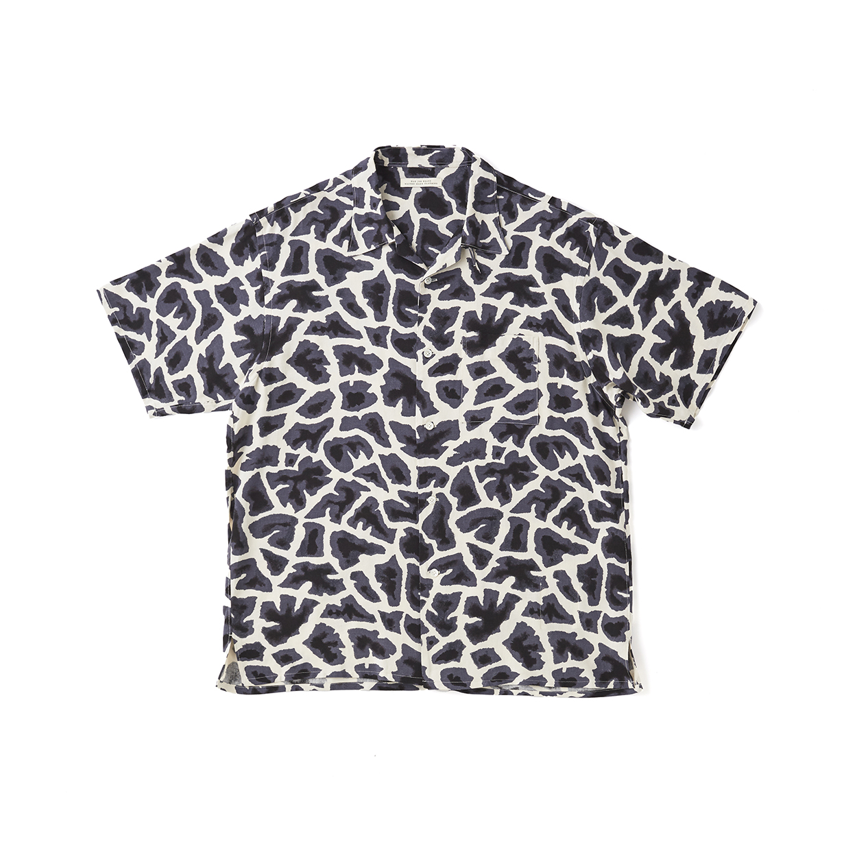 ORIGINAL PRINTED OPEN COLLAR SHIRTS (Giraffe) Short-sleeve