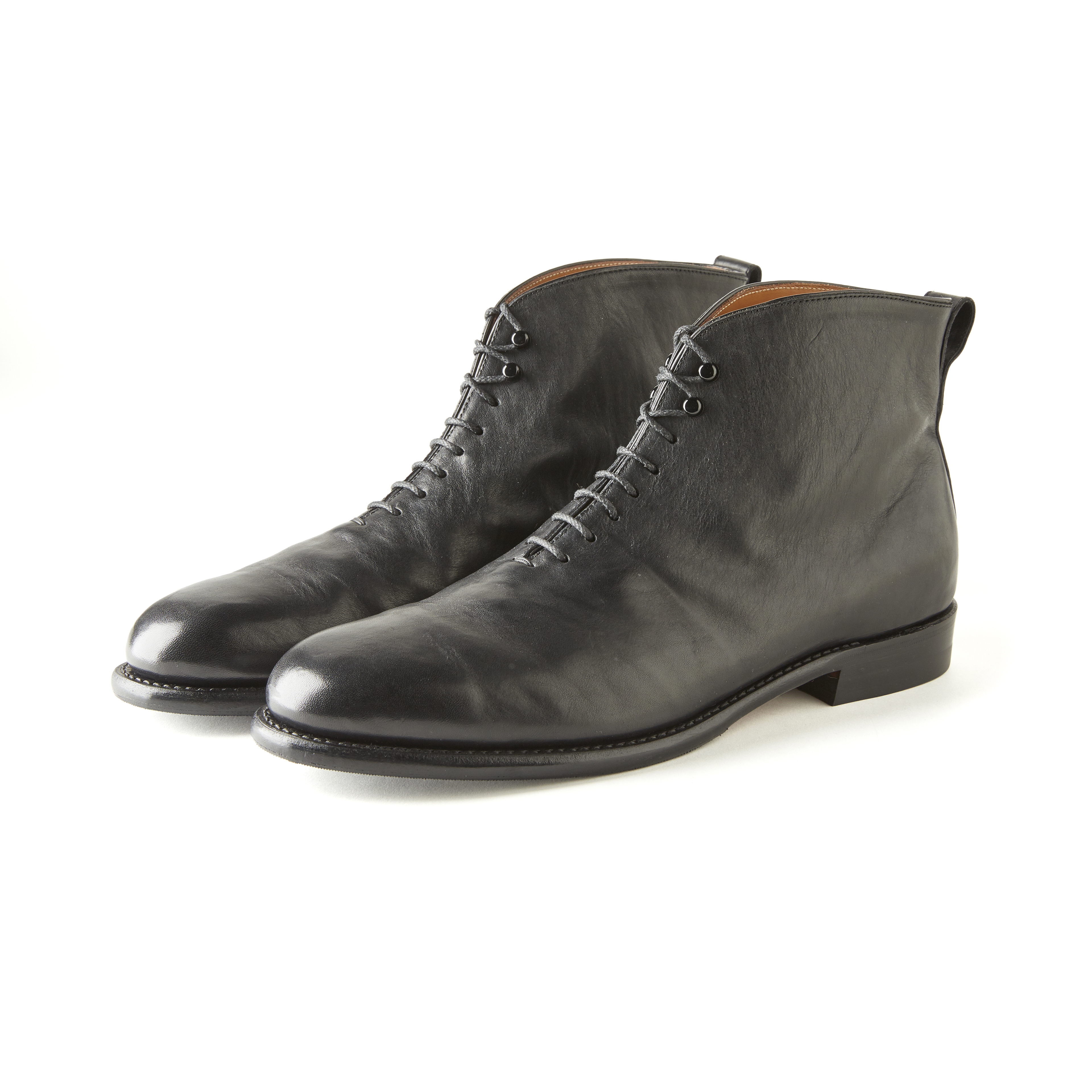 “The Bookmaker” ARTISAN LEATHER WHOLE-CUT BOOTS