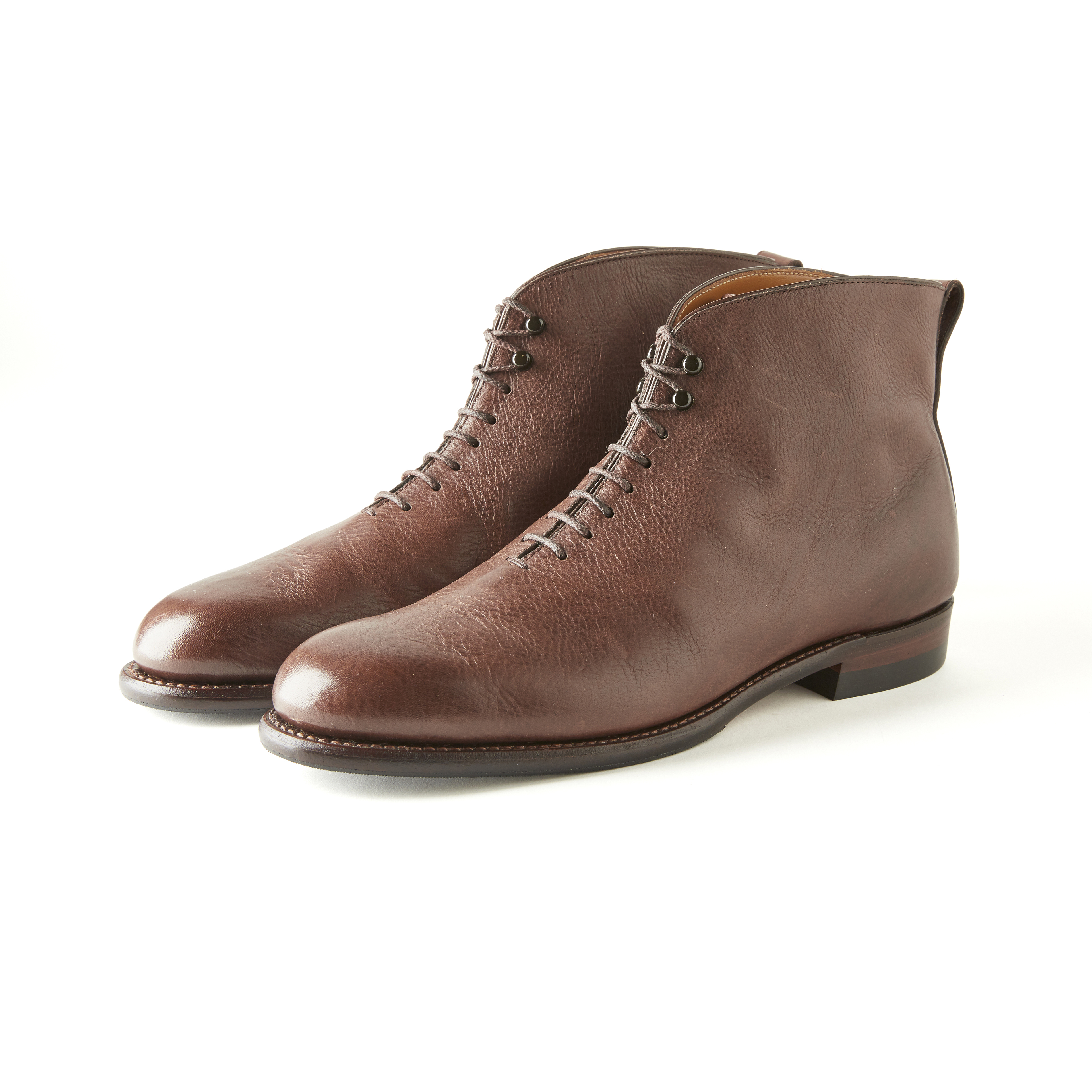 “The Bookmaker” ARTISAN LEATHER WHOLE-CUT BOOTS