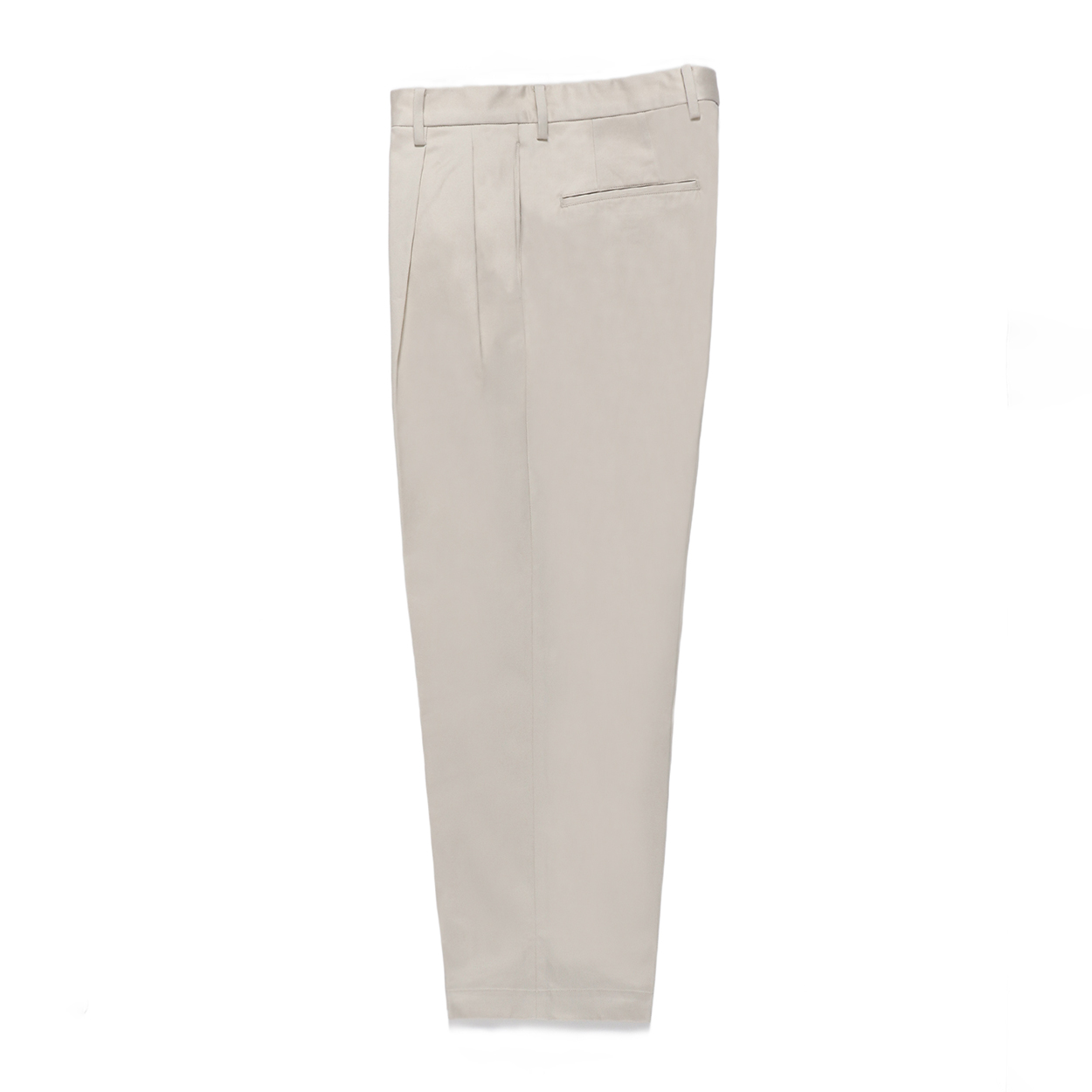 DOUBLE PLEATED CHINO TROUSERS
