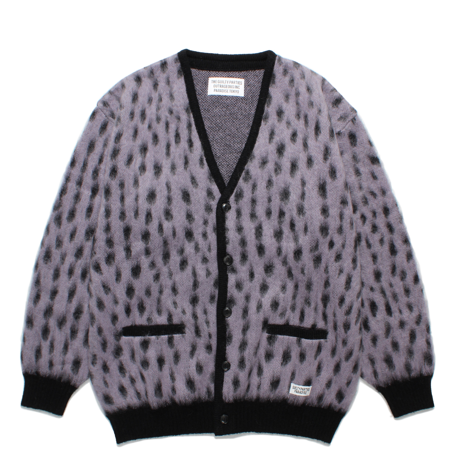 LEOPARD MOHAIR CARDIGAN