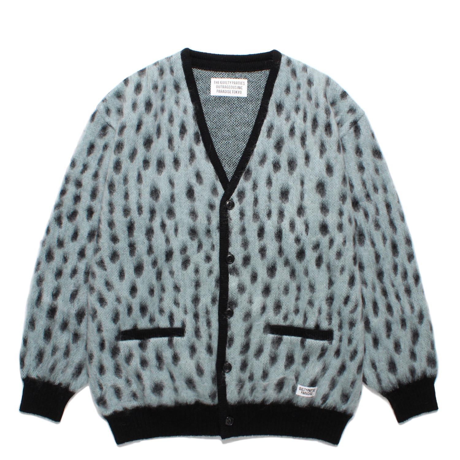LEOPARD MOHAIR CARDIGAN