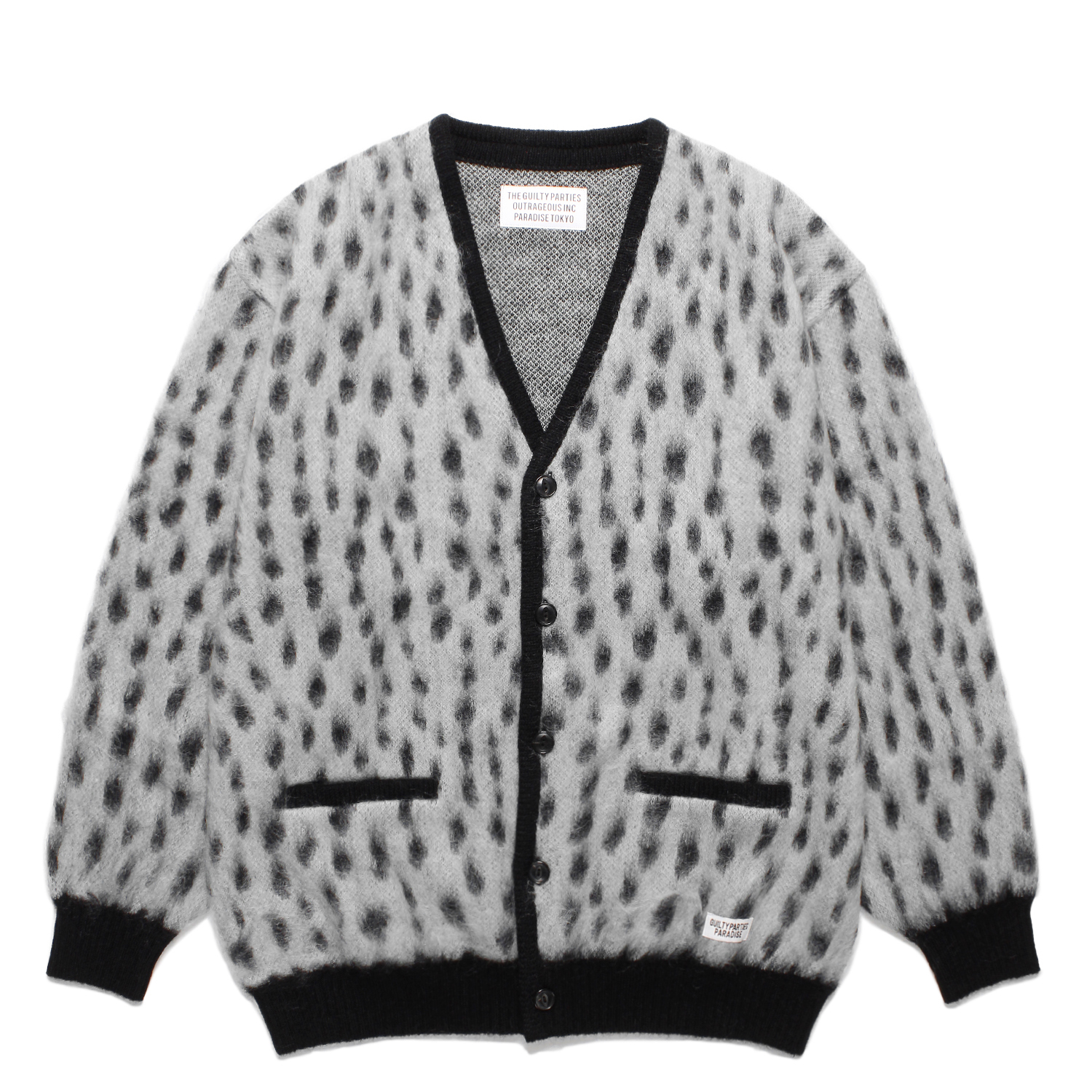 LEOPARD MOHAIR CARDIGAN