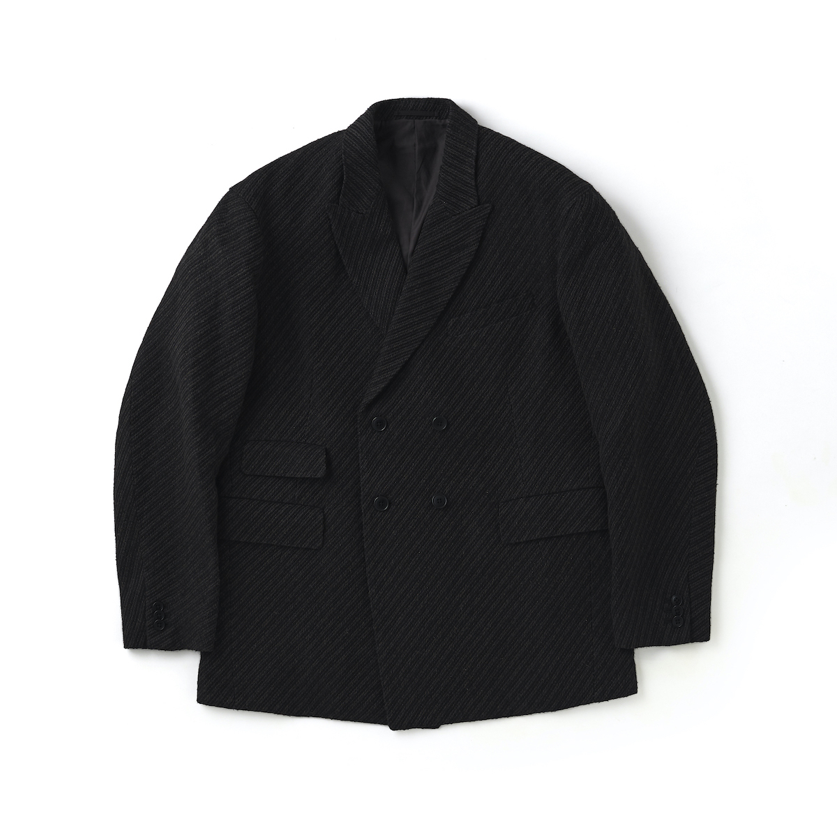 DOUBLE-BREASTED SWING JACKET