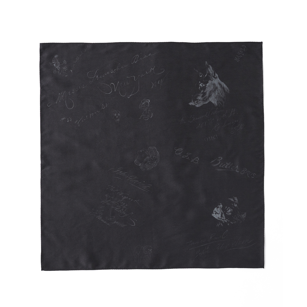 FADED SILK BANDANA
