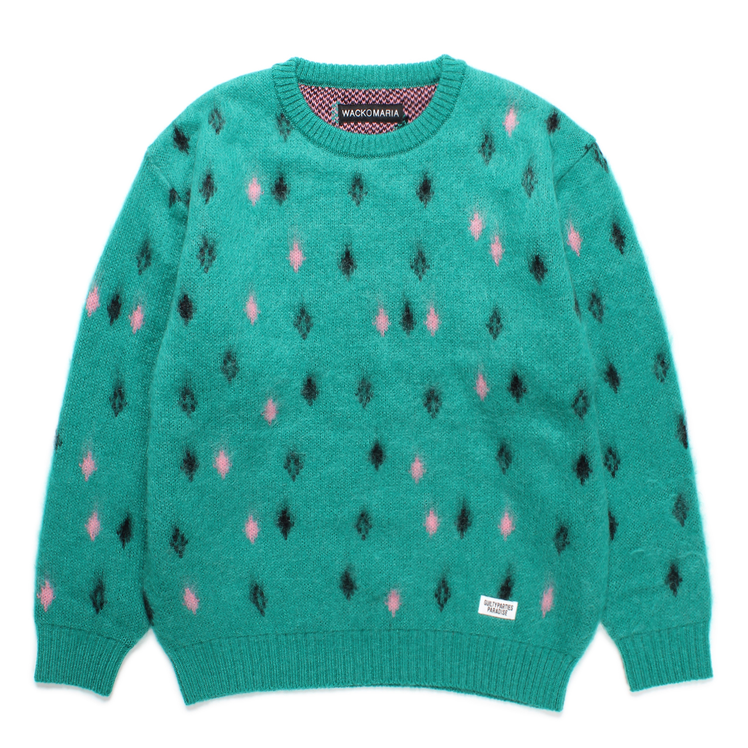 DIAMOND HEAVY MOHAIR CREW NECK SWEATER