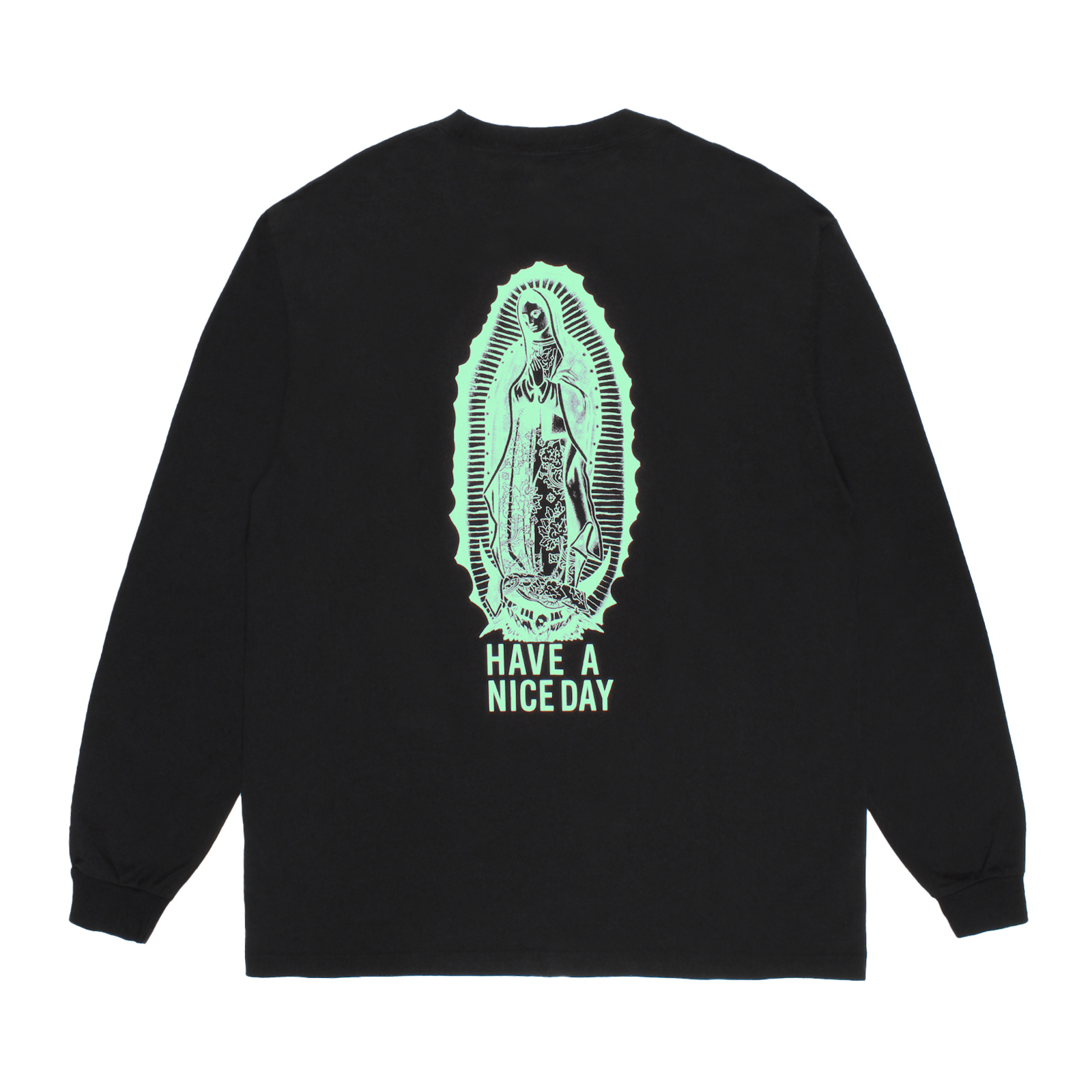 WASHED HEAVY WEIGHT CREW NECK LONG SLEEVE T-SHIRT (TYPE-2)