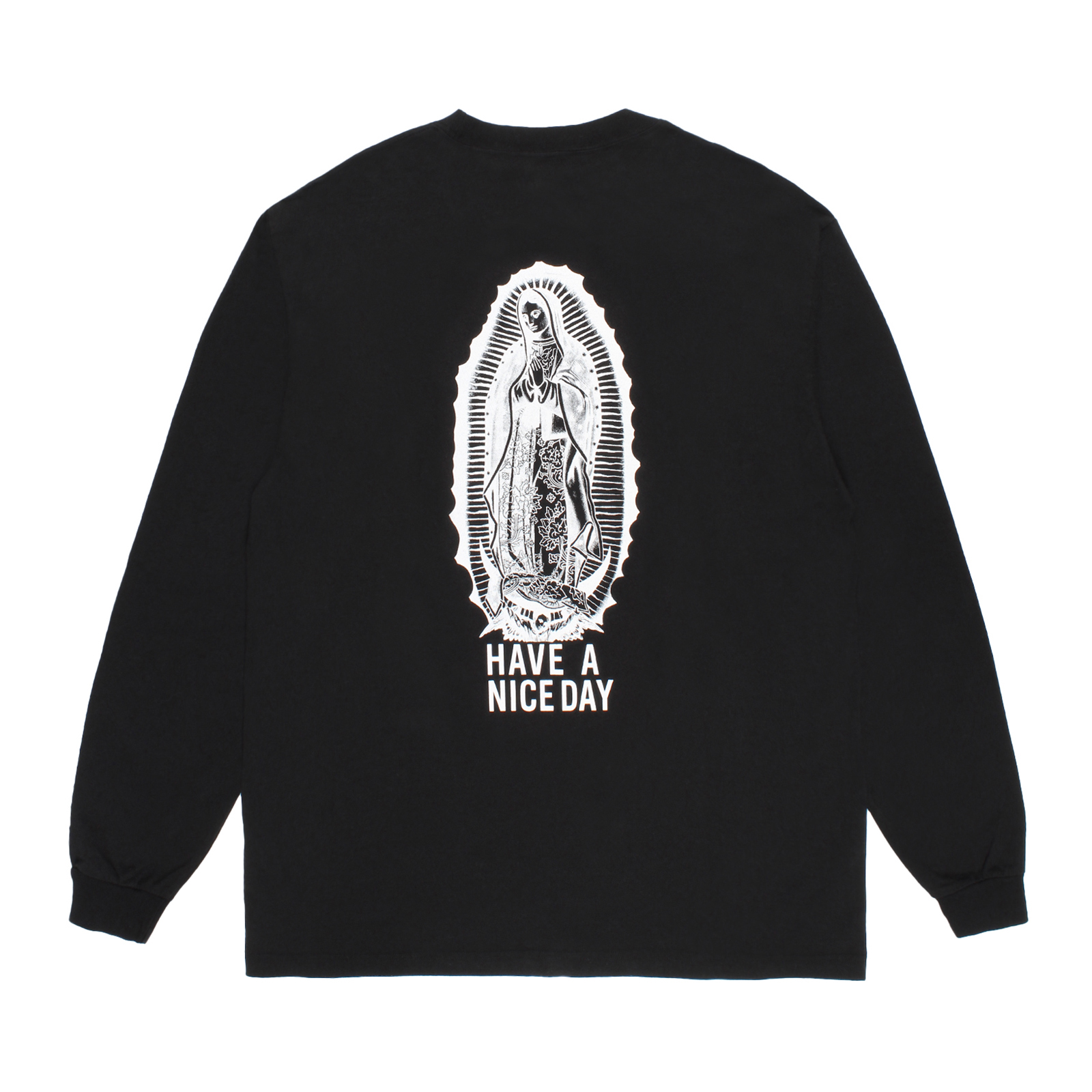 WASHED HEAVY WEIGHT CREW NECK LONG SLEEVE T-SHIRT (TYPE-1)