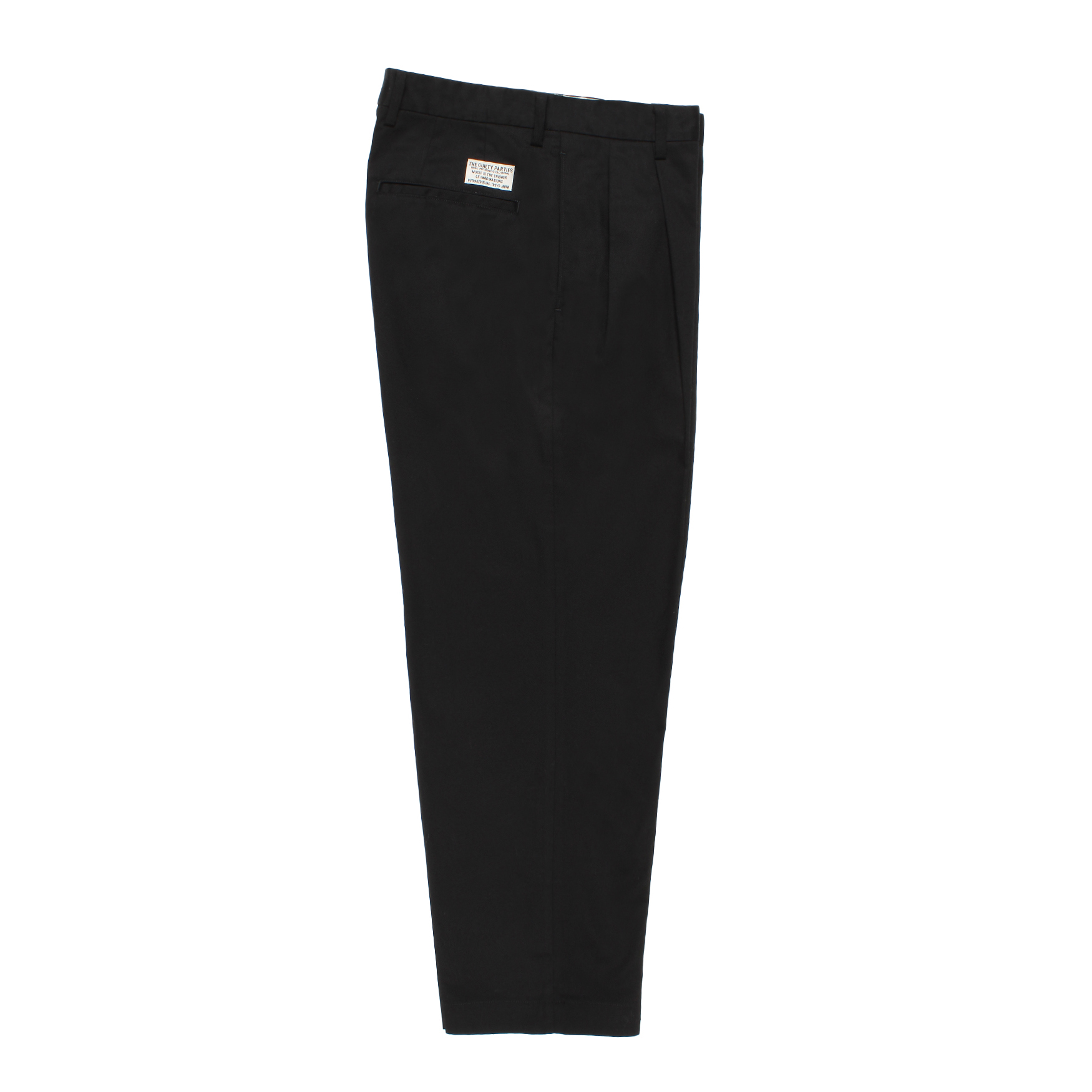 DOUBLE PLEATED CHINO TROUSERS