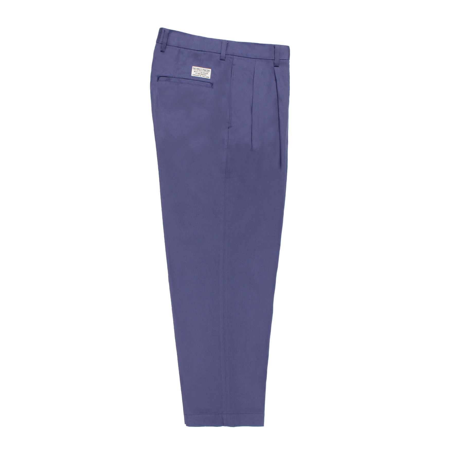 DOUBLE PLEATED CHINO TROUSERS