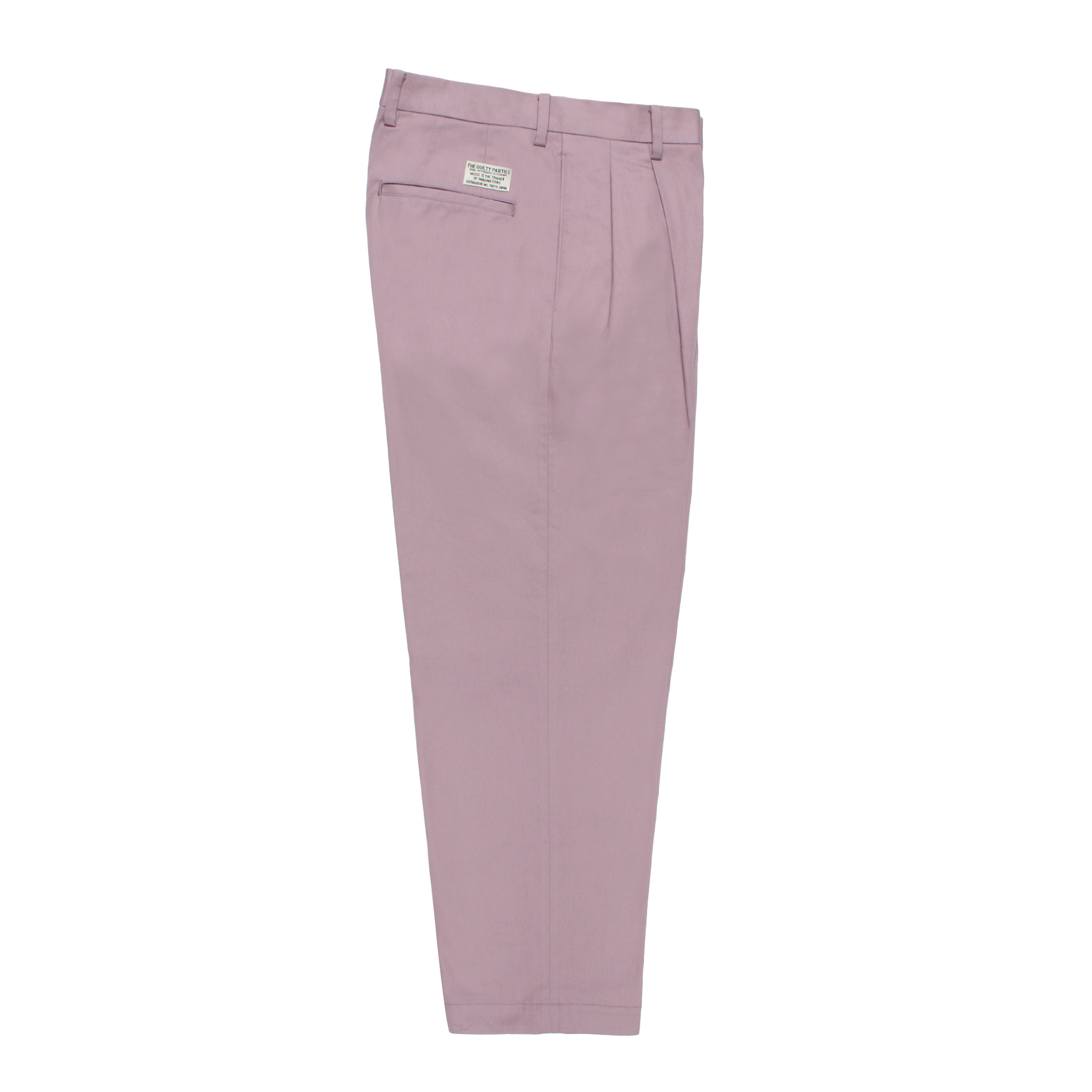 DOUBLE PLEATED CHINO TROUSERS