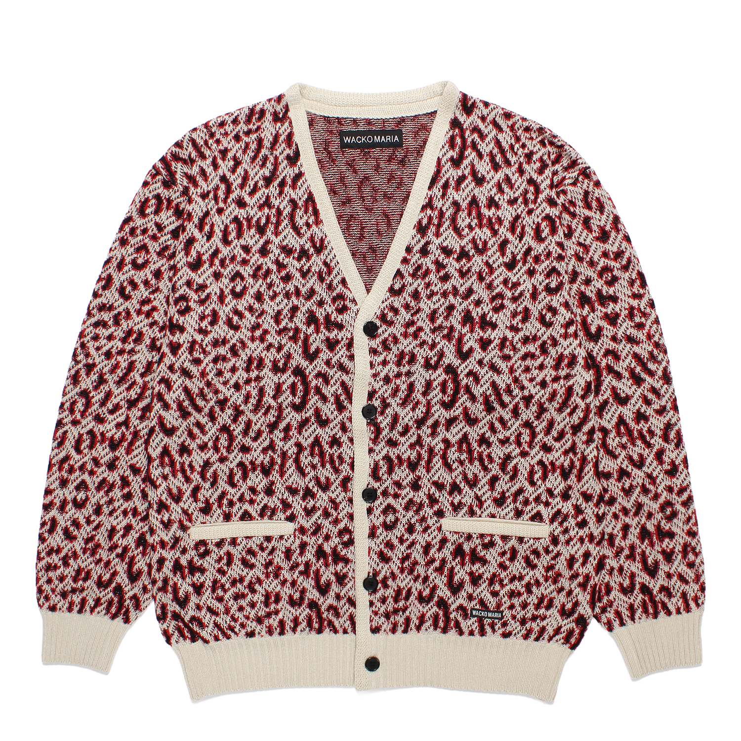 LEOPARD JACQUARD CARDIGAN