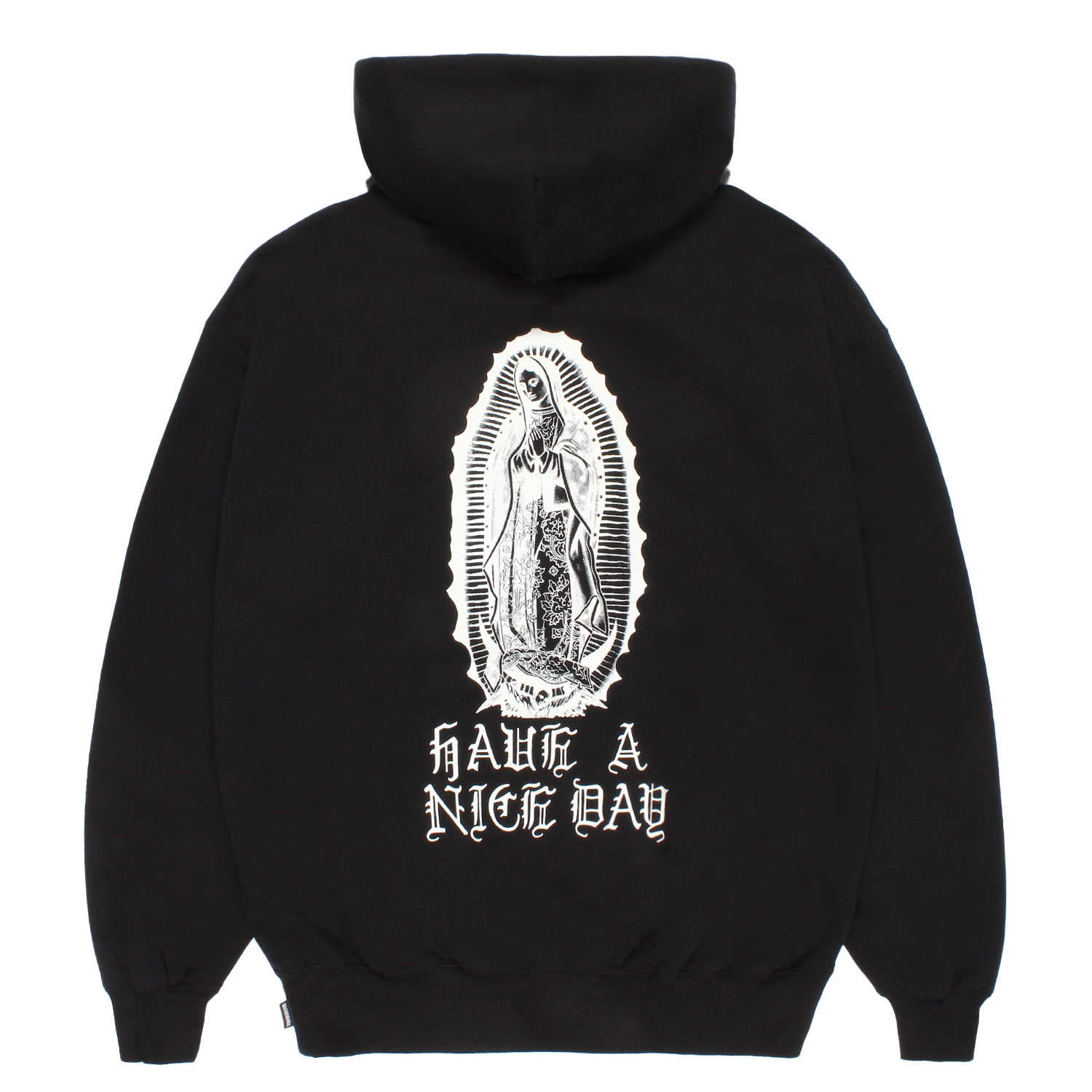 WASHED MIDDLE WEIGHT FULL ZIP HOODED SWEAT SHIRT
